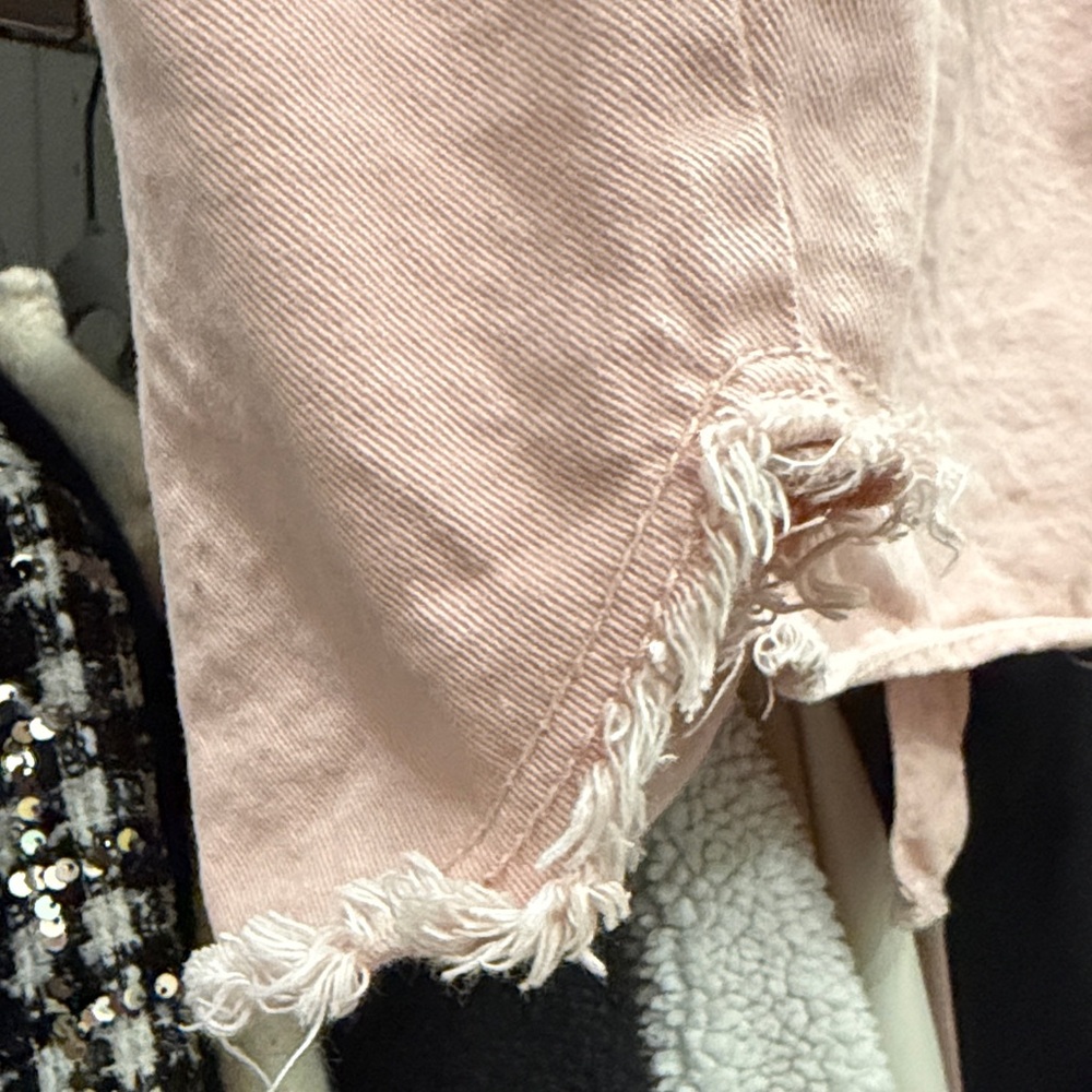 Zara Light Pink Jean Jacket - Picture 6 of 7
